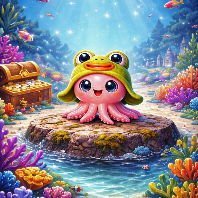 squidpepebot splash logo